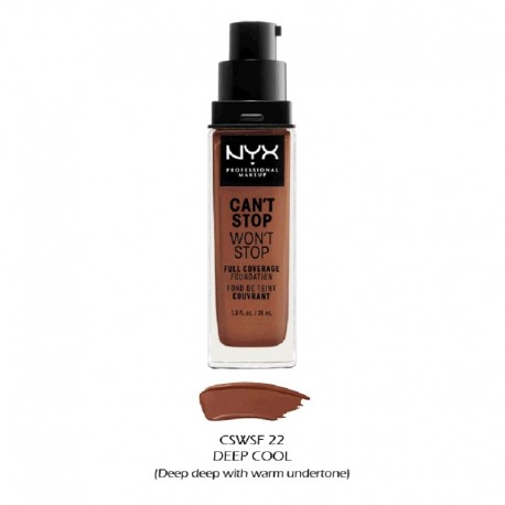 NYX Cant Stop Wont Stop Base Matte Deep Rich