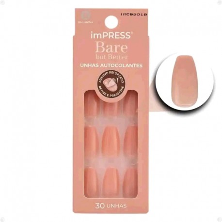 Kiss Unhas Autocolantes Bare But Better Ref. 64268