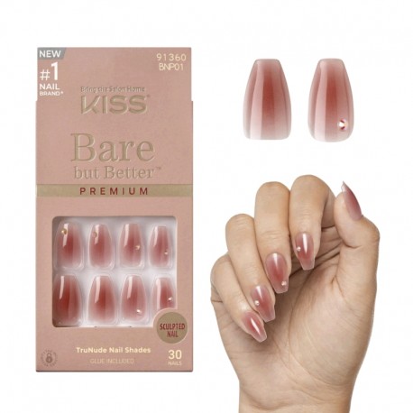 Kiss Unhas Autocolantes Bare But Better Ref. 86573