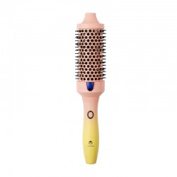 Calista FauxBlo Escova Termica Redonda 32mm Rosa e Amarelo
