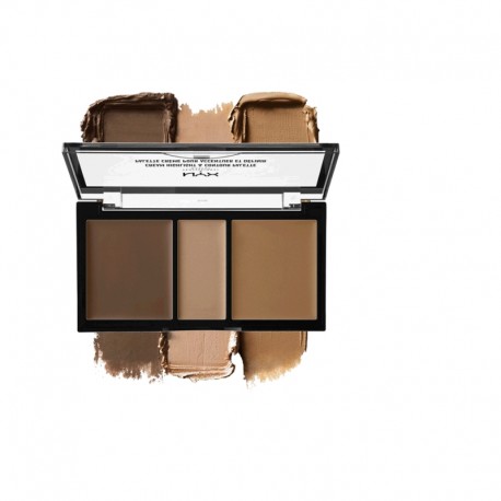 NYX 3 Steps To Sculpt Paleta de Contorno e Iluminador