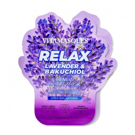 VitaMasques Mascara Facial de Lavanda e Bakuchiol