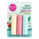 EOS Protetor Labial Organico 100% Natural Trio