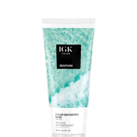 IGK Seafoam Mascarilla Capilar Matizadora con Color Pale Teal