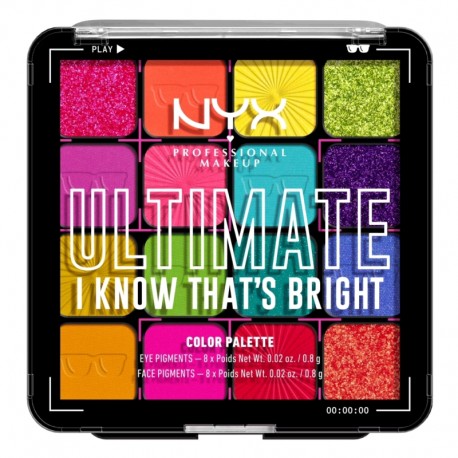 NYX Ultimate Paleta de Sombras I Know Thats Bright