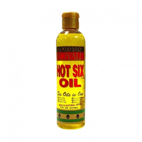 African Royale Hot Six Oil Oleo Capilar 6 em 1