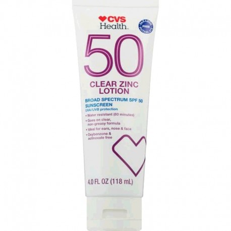 CVS Protetor Solar Facial Clear Zinc SPF 50