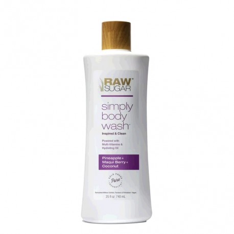 Raw Sugar Simply Body Shampoo Jabon Liquido Coconut y Mango 25oz