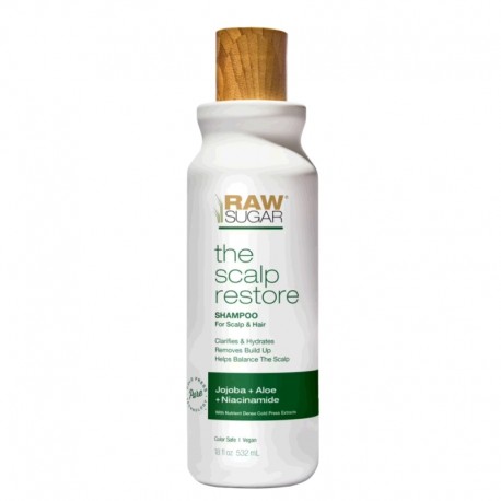 Raw Sugar Scalp Restore Shampoo Jojoba e Aloe 18oz