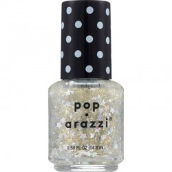 Pop-arazzi Top Coat Glitter Dourado com Estrelas