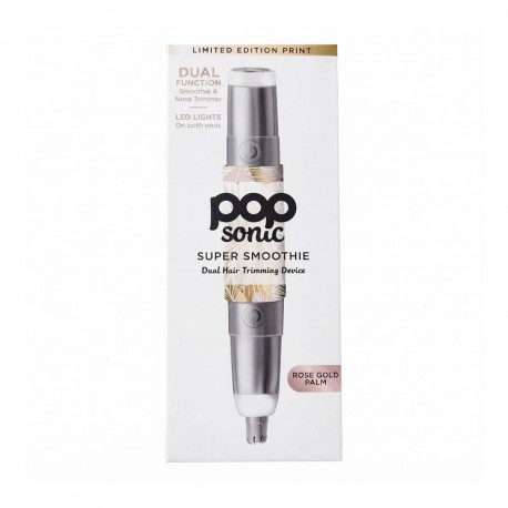 Pop Sonic Super Smoothie Depilador Facial e Nasal 2 em 1 Rose Gold Palm