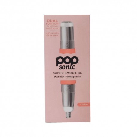 Pop Sonic Super Smoothie Depilador Facial e Nasal 2 em 1 Coral