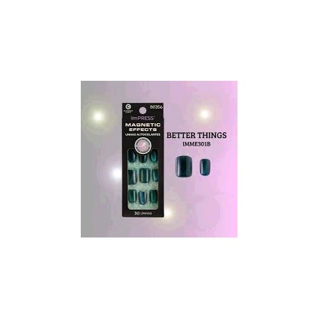 Impress Unhas Autocolantes Press-On com Efeitos Meta IMCF08