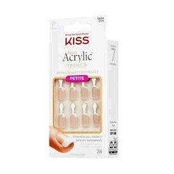 Kiss Unas Autoadhesivas Acrylic French Nude KAN01