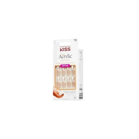 Kiss Unhas Autocolantes Acrylic French Nude KAN01