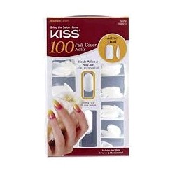 Kiss Unhas Autocolantes Active Oval Kit 100 Unhas 100PS14