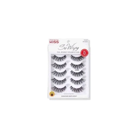 Kiss Cilios Posticos So Wispy 5 Pares KPLM02