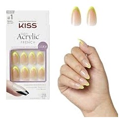 Kiss Unas Autoadhesivas Acrylic French Petite KSAP01